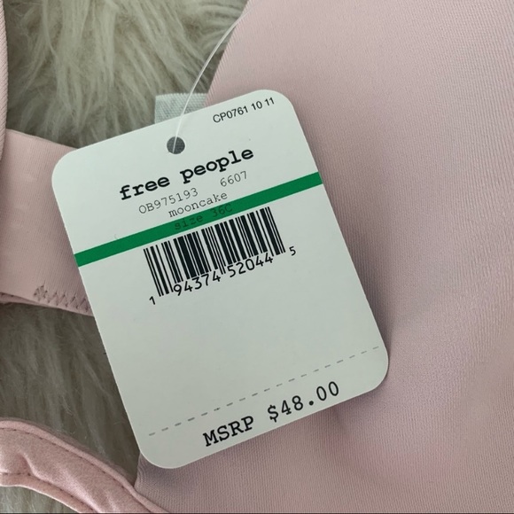 NEW free people pink Ari underwire neo bra 36C - Picture 3 of 9